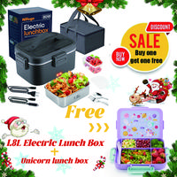 1.8L/Black/YYD+Unicorn Lunch Box