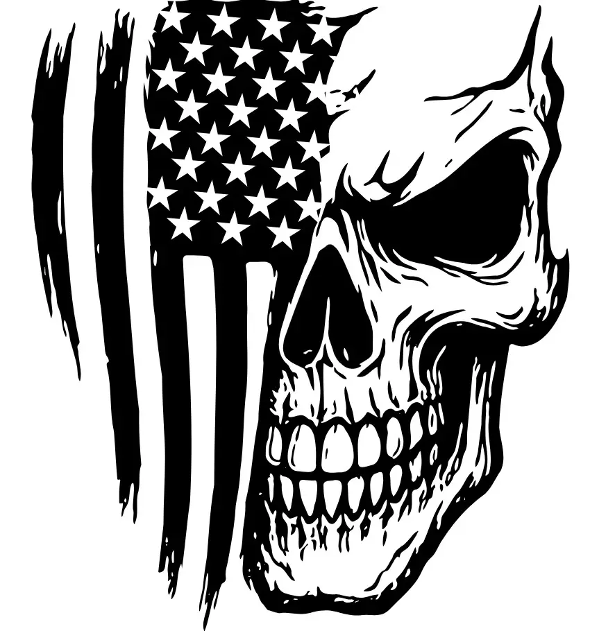 America the Badass Vinyl Car Decal - Automotive & Motorcycle Exterior Accessory, Decals Car Stickers