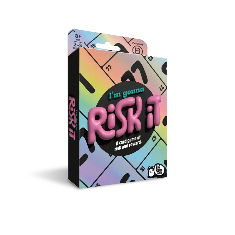 I'm Gonna Risk It: A Card Game of Risk and Reward, Cards Game, Family Fun Game, Party Game Cards, Easy To Learn