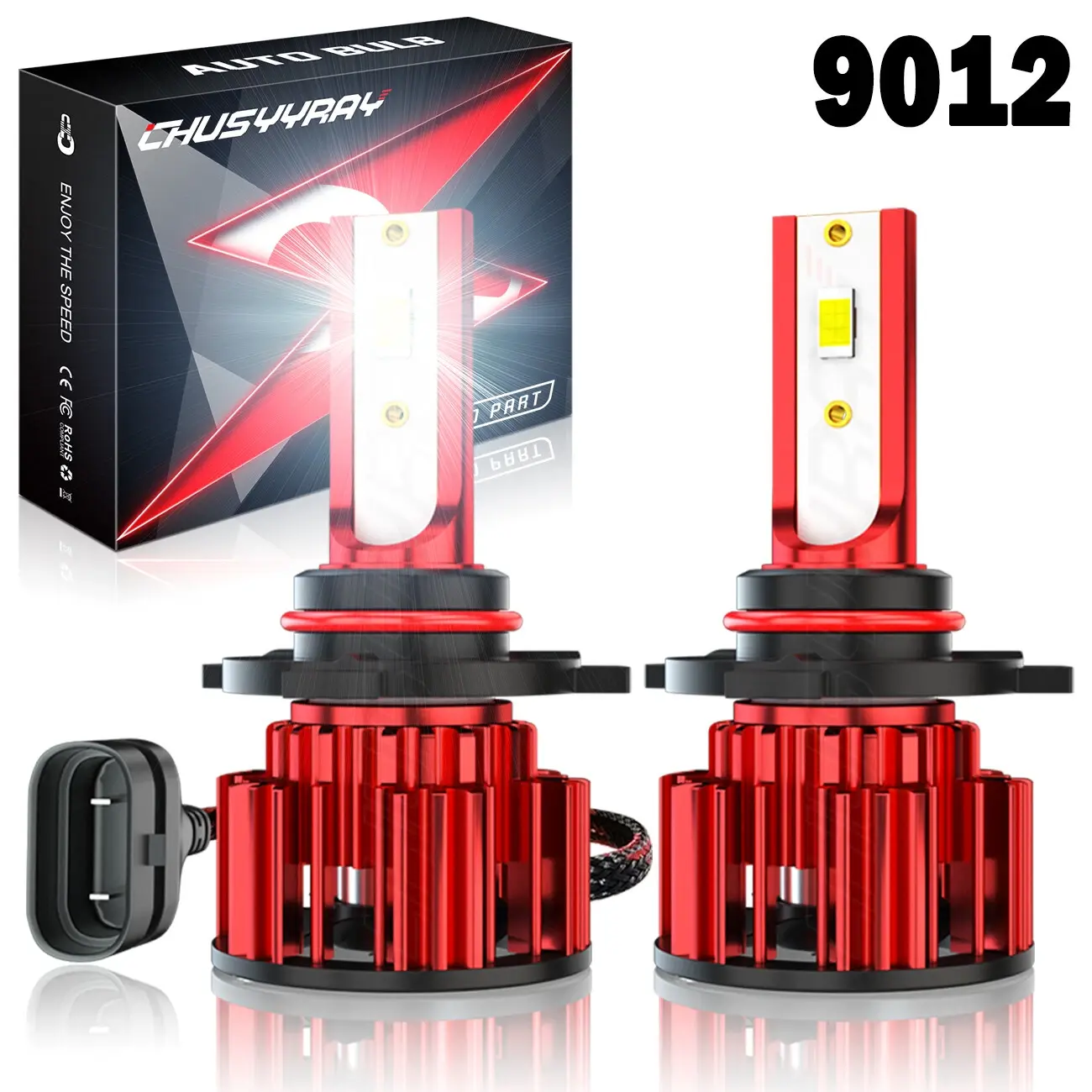 For 2014 2015 GMC Sierra 1500 LED Headlight Bulbs 6000K White High&Low Beam Kit Auto Led Headlamps Vehicle Led