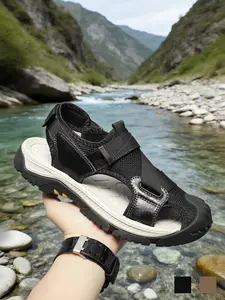 Men's Closed Toe Sandals Gladiator Sandals Athletic Sandals Adventure Sandals Breathable Lightweight Non-Slip Cushioned Soft Flexible Wide Width Beach Shoes Trail Sandals Trendy Summer Hiking Vacation Big Size 11-13