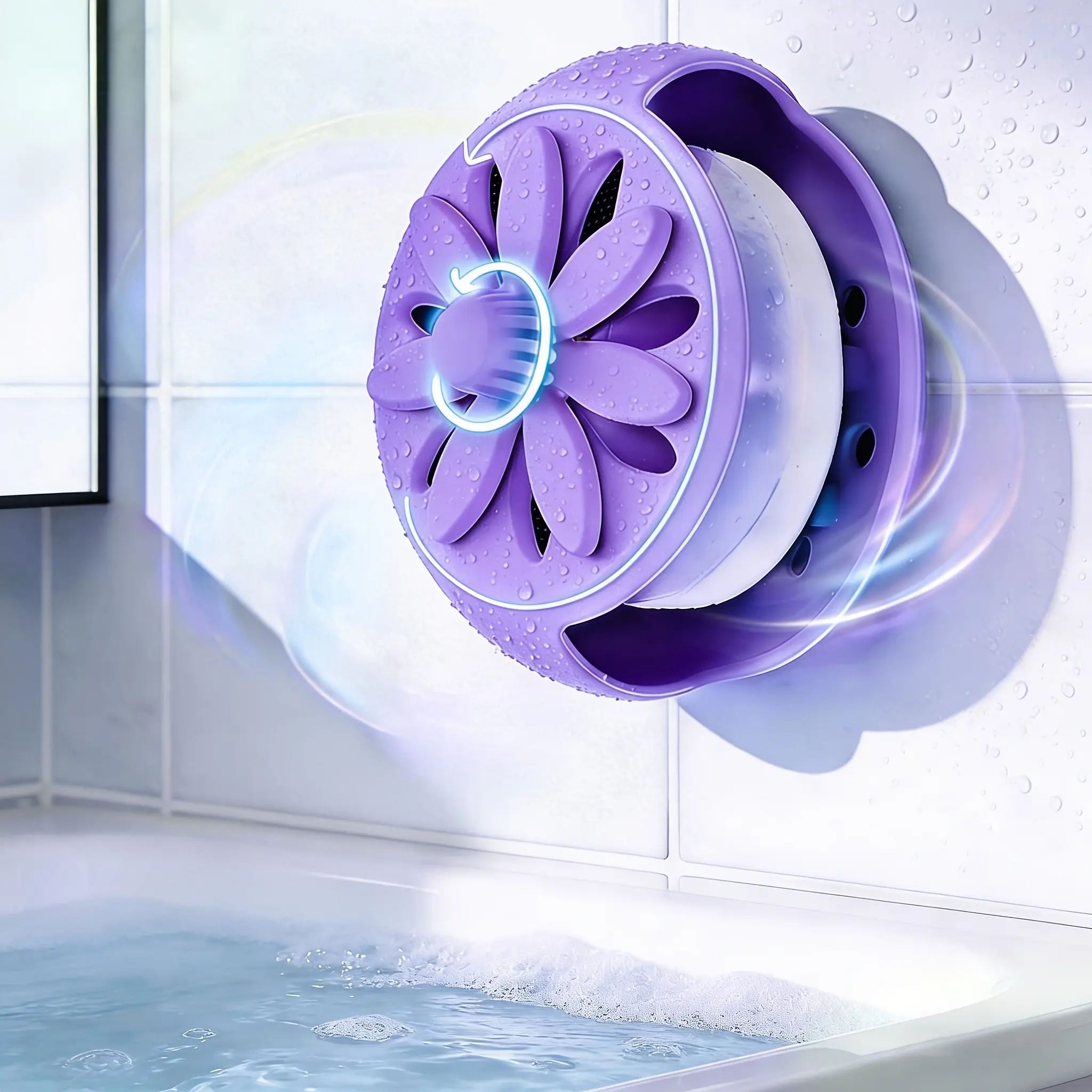 Vitscan Shower Steamers Tray, Big Suction Cup Shower Steamer Tablet Holder Dish for Long Lasting Use, Flake Bath Bombs Container, Adornment Household Supply Car Decoration Yoga Decor，Purple