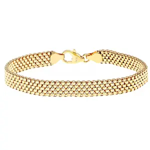 JTV 18k Yellow Gold Over Bronze Woven Bracelet
