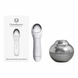 Microcurrent Facial Toning Device + Resurfacing Honey and Charcoal Mask 2pc Day Use