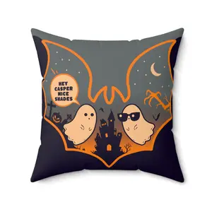 Halloween Gift | Ghost Throw Pillow | Halloween Bat Pillow | Halloween Decor | Home Decor | Cozy Fall Pillows | Spooky Ghost Pillow, Pillow halloween pillow