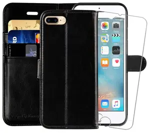 MONASAY Wallet Case Compatible for iPhone SE 3/SE 2/8/7  7/8 Plus XS/X XR XSMAX 11 11 Pro 11 Pro Max   [Glass Screen Protector Included] [RFID Blocking] Flip Folio Leather Cell Phone Cover with Credit Card Holder phone cases