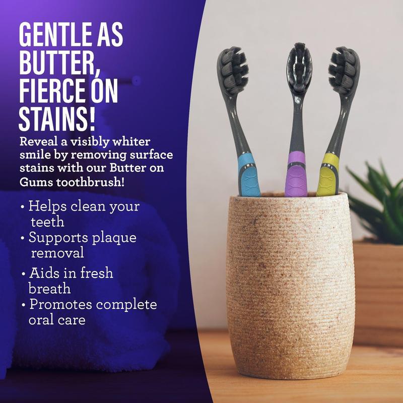 Charcoal Total Smile Makeover Kit, Perfect Smile Package - GuruNanda Oil Pulling, Mouthwash, Whitening Strips &  Toothbrushes