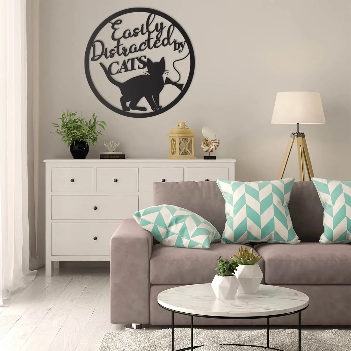 Easily Distracted By Cats Wall Art