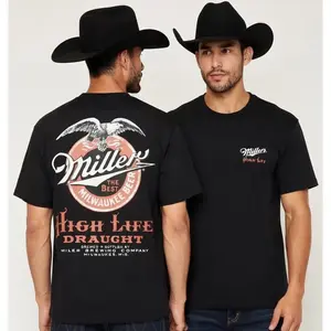 Miller High Life Vintage Vibes T-Shirt – Retro Beer Graphic Tee for Men and Women, Classic Western Style Shirt, Casual Bar Outfit Gift