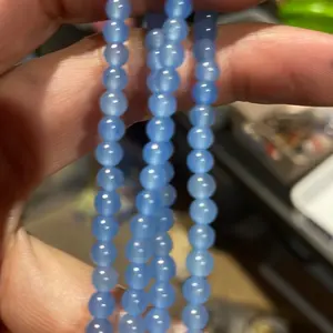 4mm blue chalcedony