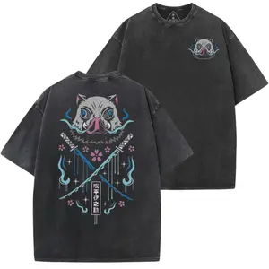Boar Mask Inos*ke Anime T-Shirt, Dem*n Slay*r Vintage Tee Gift For Fan Manga, Gift For Men, Gift For Women, Crew Neck T-shirt, Trending T-shirt