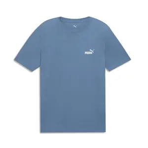 PUMA Mens Essentials Tee Casual Tops Casual - Blue