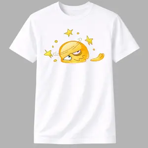 Dizzy Emoji T-Shirt – Funny Tired Face with Stars Graphic Tee | Cute Expression Shirt, Trendy Casual Streetwear Gift for Men and Women by Ms. Lauren Charles Design