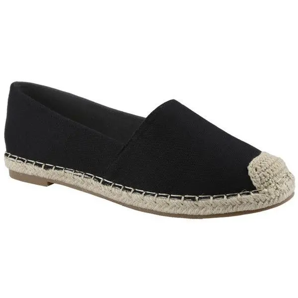 Fav Espadrille Black Canvas