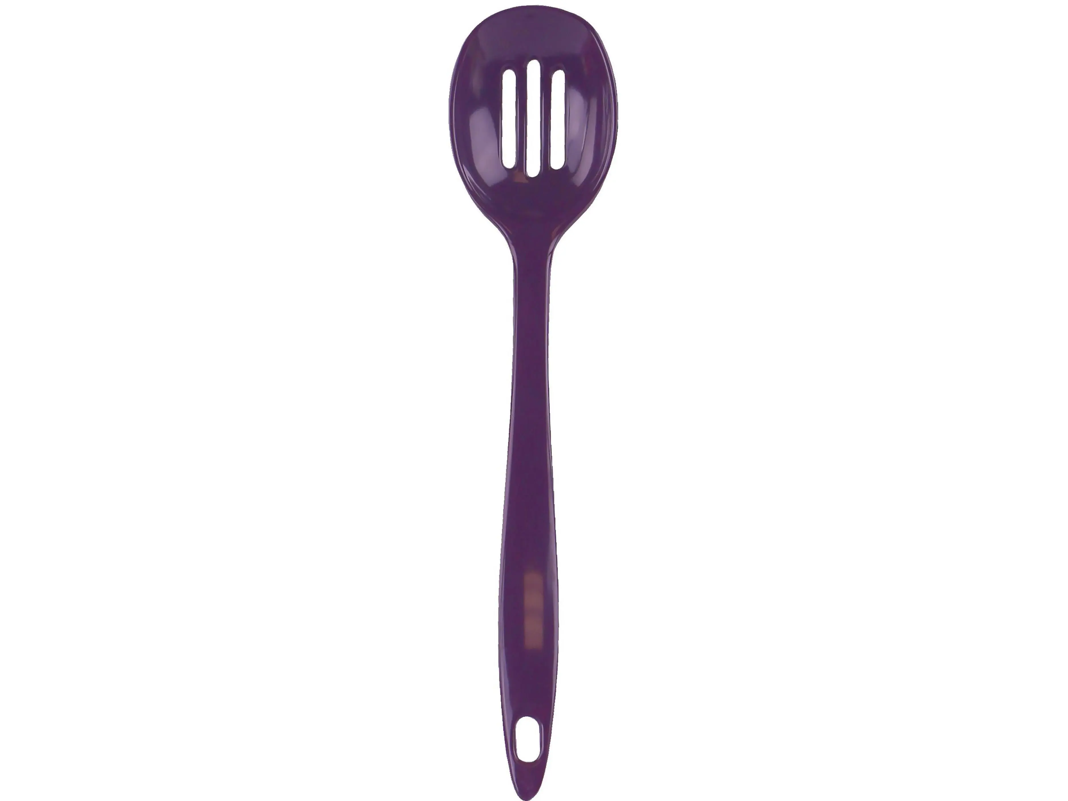 Reston Lloyd Melamine Slotted Spoon - Plum, Kitchen Utensil for Cooking and Serving, Utensils