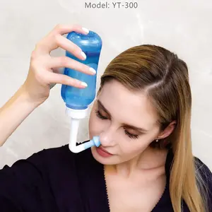 Professional Nasal Irrigator, Sinus Rinse Bottle Protector, Prevent Allergic Rhinitis, Adult & Kids Care, Nose Wash Jug, Nose Cleaner