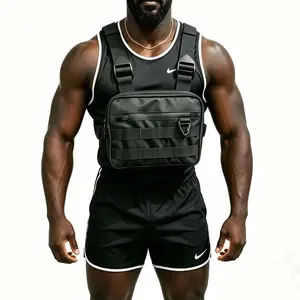 New Outdoor Sports Chest Bag Vest, Tactical Multi-Functional Fishing Backpack, Workwear Motorcycle Tool Kit, Storage Pouch