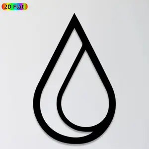 1pc Water Drop Metal Wall Art, Minimalist Water Drop Statue Mural, Ideal Gift for New Year, Easter, Nature Decor Enthusiasts, Rust-Resistant Metal Wall Decor Wall Sculptures, Perfect for Living Room Wall & Garden Fence, Unique Home & Outdoor Decor