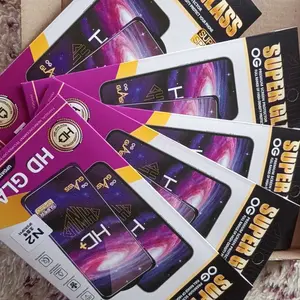 5pcs Tempered Glass Screen Protector For Apple for iphone 17/11/12/13/14/15/16 Pro Max Plus X/XS/XR/16E/Air/ Series, Ultra-high Definition, 9H Hardness, Scratch And Shatter Resistant, Dustproof, Easy To Install, Phone Screen Protector