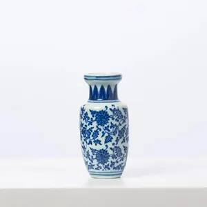 Blue & White Ceramic Petite Chinoiserie Budvase