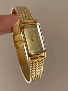 Square Dial Watch, Arabic Numerals, Mineral Glass, Buckle Closure, Quartz Movement, Elegant Style, Perfect Gift
