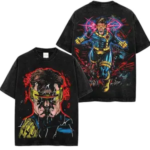 Cyclops Premium Acid Washed Shirt, Optic Rage Graphic Tee, Character Comics Fans Shirt, Superhero Washed Shirt, Comic Book Fans T-Shirt, Superhero Graphic Tee A8M