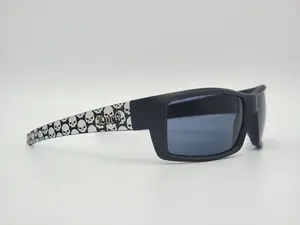 Locs Black Frame with White Skulls 8LOC91108