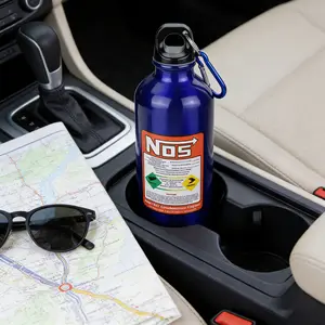 500ml Universal Insulated Water Bottle blue NOS Nitrogen Gas Cylinder Insulated Pot Water Bottle Leak proof stainless steel water bottle, leak proof water smoothie juice drink Drinkware Flasks Tumbler Mug Portable Bottled Containers Travel double function