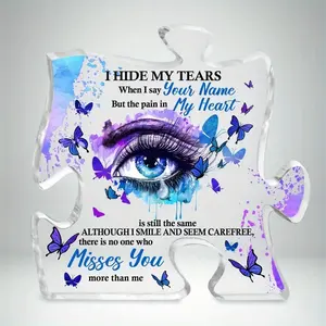 Acrylic Table Centerpiece for Memorial, Funeral, Sympathy Gifts & Party Decorations, Elegant Design for Special Occasions
