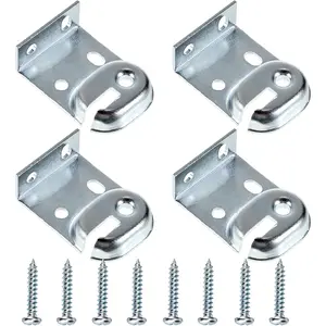 Sumnacon Metal Window Shade Brackets 4PCS Roller Shade Hardware Inside Outside Mount with Screws Sturdy for Living Room Bedroom Offices