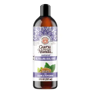 GuruNanda Sesame + Peppermint  Oil Pulling 8 oz