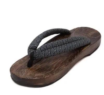 Geta Sandals Japanese Flat Wooden Shoes Slippers Flip-flops
