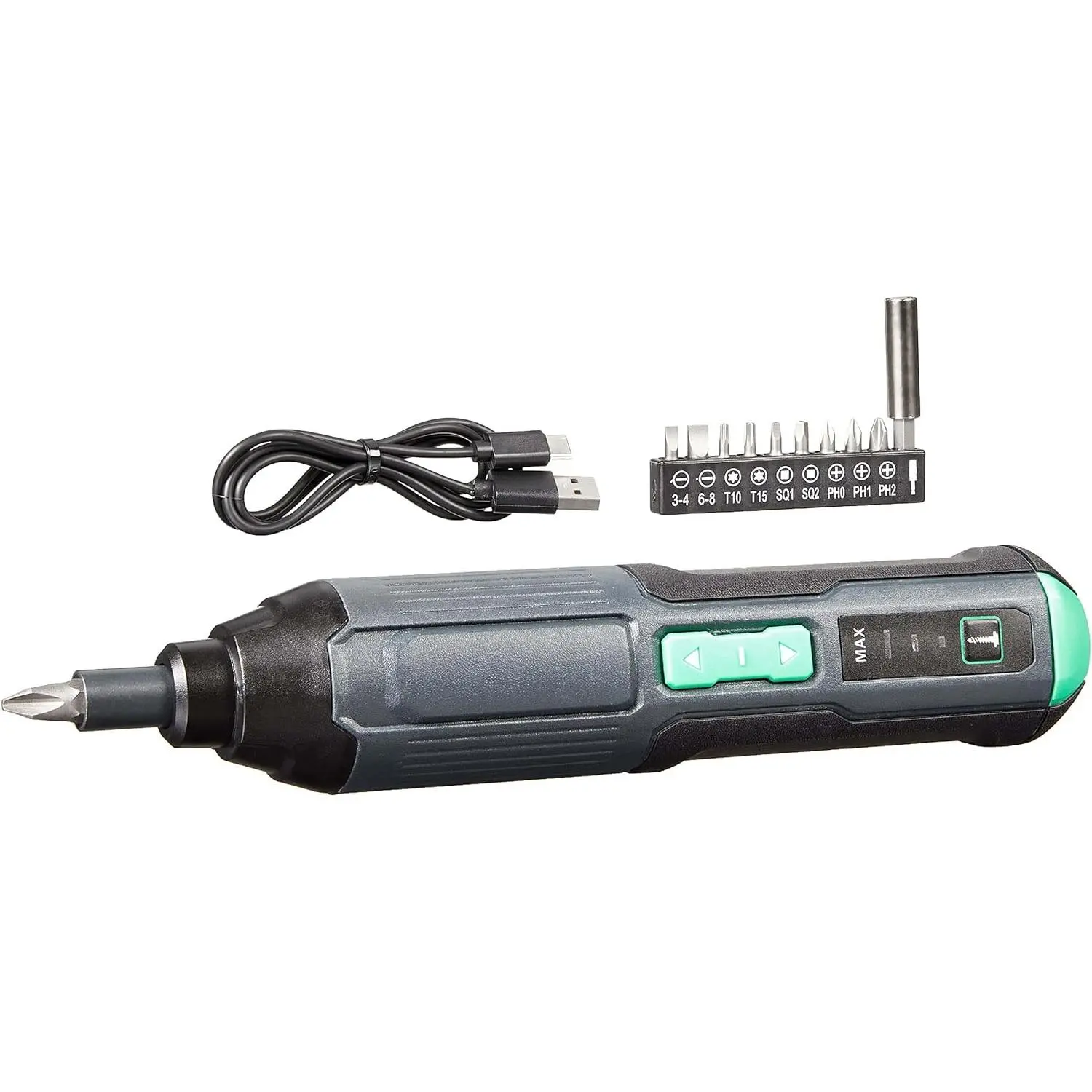 by SKIL 4V Stick Screwdriver with 10-Piece Bit Set, USB Cable, LED Light, 3