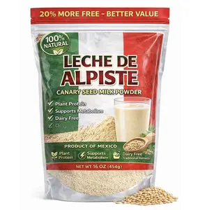 Leche de Alpiste Canary Seed Milk Powder – 16 oz (454g) Dairy Free Plant Protein Drink Mix – Traditional Mexican Alpiste Drink Powder – Vegan, Lactose Free, Smooth Energy & Metabolism Support