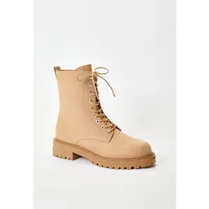 JUSTFAB Women’s Lace-Up Combat Boots – Chunky Sole Ankle Boots for Everyday & Outdoor Wear Classic