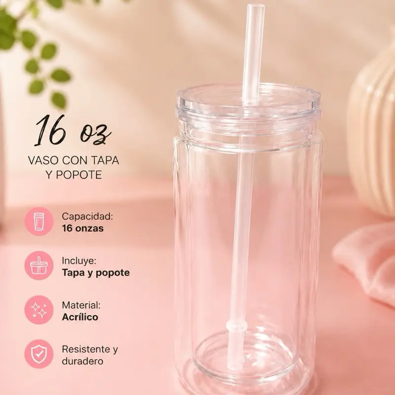 Vasos personalizados en el live
