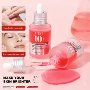 XUEYI Nicotinamide Red Essence with 10% Nicotinamide & 4% Tranexamic Acid. Targets skin brightening, dullness improvement, and acne mark reduction. Ideal for dull and acne-prone skin. A Korean-style skincare essence. Collagen Barrier Serum Enhancing Glow