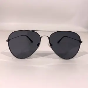 Unisex Aviator Glasses - All Black Frame and Black Lenses
