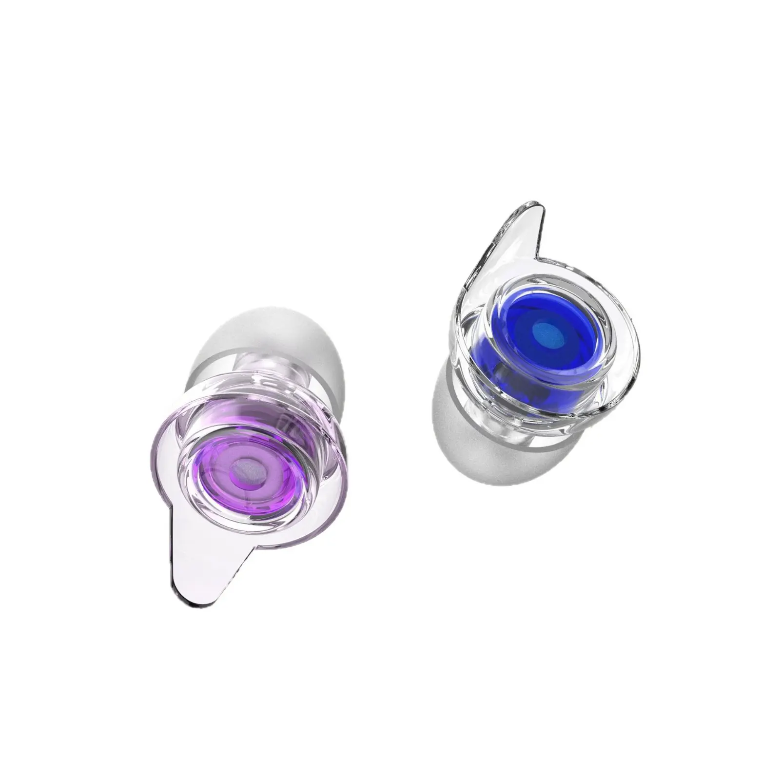 2-Pack High Fidelity Silicone Ear Plugs - Invisible Transparent Slim Reusable Mini Size for Narrow Canals, Band Rehearsals, Effective Sound Insulation, 28dB Noise Reduction (Sports & Outdoor Hunting Leisure Equipment)