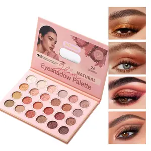 Eyeshadow Palette Matte Metallic Finish High Pigment Eye Makeup Long Lasting Natural Look Easy to Apply Shimmering Eyeshadow Palette