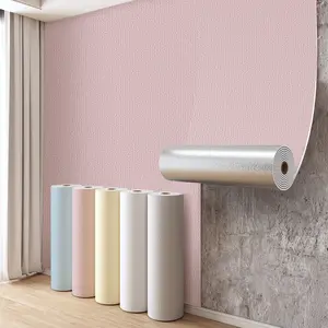 Self-Adhesive 3D Foam Wallpaper Patch, Waterproof Thick Vinyl Peelable Wall Panel, Easy Clean & Cut, Seamless Pattern for Living Room Decor, Wall Panels Roll