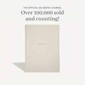 Dig Deeper Journal Notebook, 1 Count Undated Self-care Companion Journal with 180 Undated Prompts for Reflection, Gratitude, Mindfulness & Personal Growth