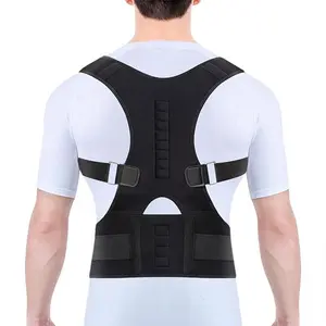 Magnetic Back Brace for Men Women Shoulder Upper Back Girdle Back Belt Strap Posture Belt Under Shirts Black Band Healthcare SpringStatements