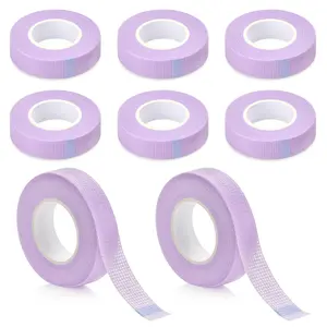 Eyelash Tape 8 Rolls Lash Tape for Eyelash Extensions, Flexible Super Thin, 0.5 Inch x 10 Yards, Easy to Tear, Perfect for Lash Extensions, Makeup, Salons DIY Beauty,summerwins