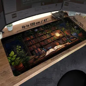 Dark Academia Desk Mat Mouse pad, Cottagecore Witchy Mousepad xl, Lofi Aesthetic Deskmat, book plant lover table matt, Cozy Cute Mouse Mat, Desk Mat Gifts