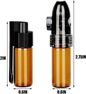 Pack of 4 Spice Powder Dispenser Tools with Spoon Small Storage Bottle Travel Ideal for Home & Travel Use Precise Dispensing and Storage