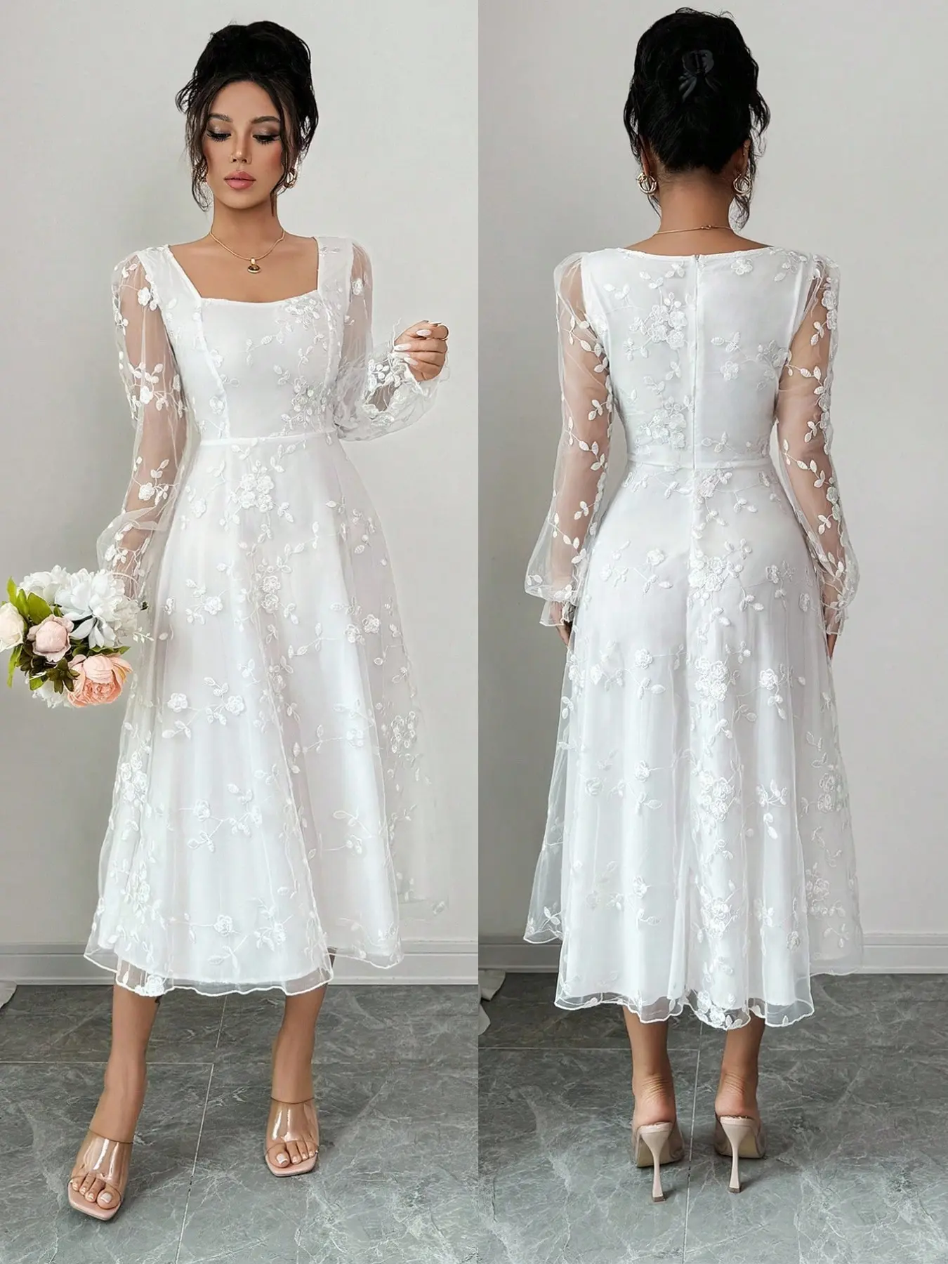 casual short long sleeve dresses Long Sleeve Short Dress