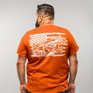 Mobile Crane Operator American Flag | Crane Operator Shirt | Blue Collar | Blue Collar Apparel XP0XH