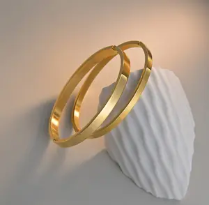 Simple Plain Color Stainless Steel Bangle,2pcs New Trendy Matching Bracelet forWomen & Girls, Fashion dewelry for Women& Men for Daily Wear, ldeal Gift for Holiday