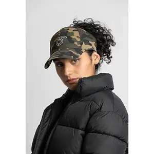 Satin Curl Cap: Cadet
